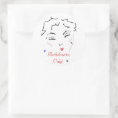 Bachelorette Bash Ronde Sticker (Tas)