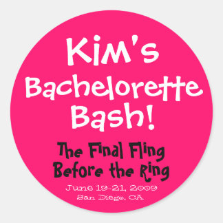 Bachelorette Bash Sticker