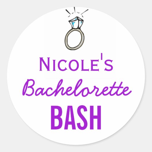 Bachelorette Bash Stickers (Voorkant)