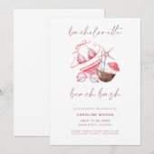 Bachelorette Beach Bash Bachelorette Party Kaart (Voorkant / Achterkant)