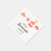 Bachelorette Beach Bikini Weekend Papieren Serviet Servet (Hoek)