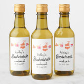 Bachelorette Beach Bikini Weekend Wijn Etiket (Flessen)