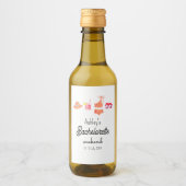 Bachelorette Beach Bikini Weekend Wijn Etiket (Voorkant)