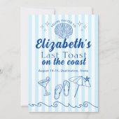Bachelorette Beach Party Laatste toast op de kust Kaart (Voorkant)