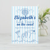 Bachelorette Beach Party Laatste toast op de kust Kaart (Staand voorkant)