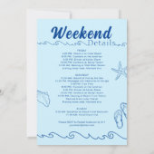 Bachelorette Beach Party Laatste toast op de kust Kaart (Achterkant)