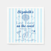 Bachelorette Beach Party Laatste toast op de kust Servet (Voorkant)