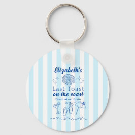 Bachelorette Beach Party Laatste toast op de kust Sleutelhanger