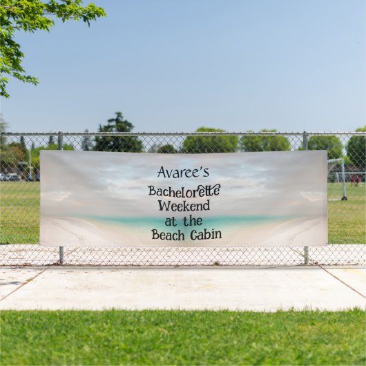 Bachelorette Beach Party op de Cabin Banner (Insitu)