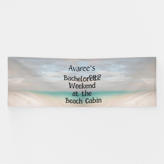Bachelorette Beach Party op de Cabin Banner (Horizontaal)
