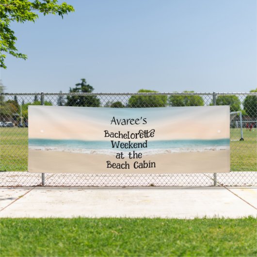 Bachelorette Beach Party op de Cabin Banner (Insitu)