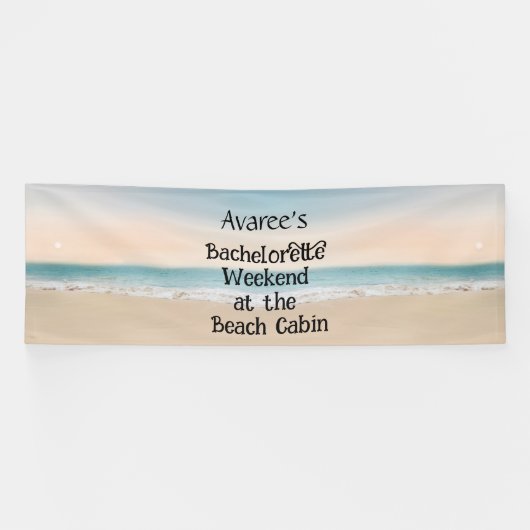 Bachelorette Beach Party op de Cabin Banner (Horizontaal)