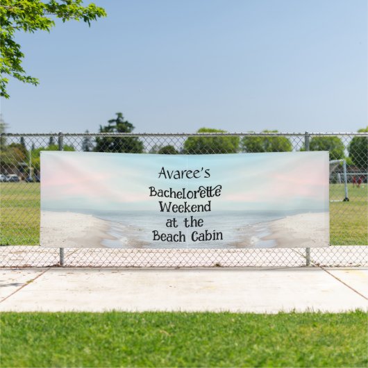 Bachelorette Beach Party op de Cabin Banner (Insitu)