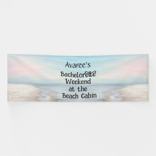 Bachelorette Beach Party op de Cabin Banner (Horizontaal)