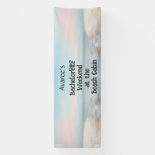 Bachelorette Beach Party op de Cabin Banner (Verticaal)