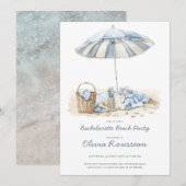 Bachelorette Beach Party Uitnodiging (Voorkant / Achterkant)