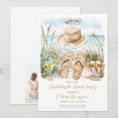 Bachelorette Beach Party Waterverf Kaart (Voorkant / Achterkant)