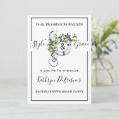 Bachelorette Beach/Pool Party Kaart (Staand voorkant)