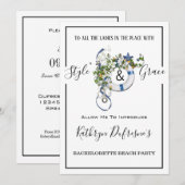 Bachelorette Beach/Pool Party Kaart (Voorkant / Achterkant)