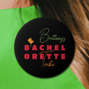 Bachelorette Beach Tribe Ronde Button 7,6 Cm
