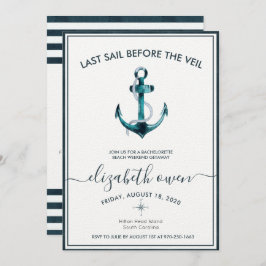 Bachelorette Beach Weekend Bruids Bash Kaart