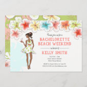 Bachelorette Beach Weekend Getaway Kaart (Voorkant / Achterkant)