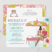 Bachelorette Beach Weekend Getaway Kaart (Voorkant / Achterkant)