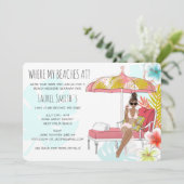 Bachelorette Beach Weekend Getaway Kaart (Staand voorkant)