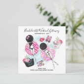 Bachelorette Beach Weekend Getaway Save The Date (Staand voorkant)