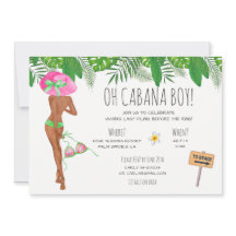 Bachelorette Beach Weekend Itinerary Invitation