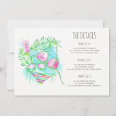 Bachelorette Beach Weekend  Kaart (Achterkant)