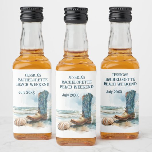 Bachelorette Beach Weekend Likeurfles Etiket (Flessen)