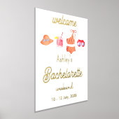 Bachelorette Beach Weekend Party Folie Afdrukken (Laagn)