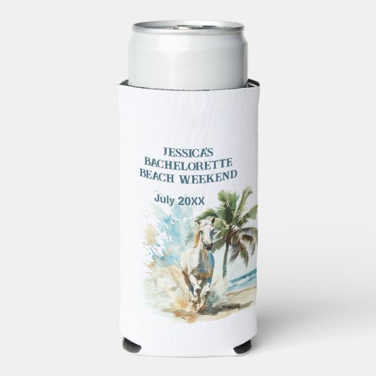 Bachelorette Beach Weekend Seltzer Blikjeskoeler (Seltzer Voorkant)