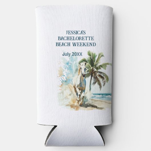 Bachelorette Beach Weekend Seltzer Blikjeskoeler (Voorkant)