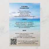 Bachelorette Beach Weekend Template Invitation Programmakaart (Achterkant)