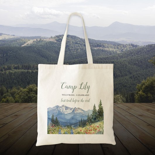 Bachelorette-bergwandelweekendfeestje Tote Bag