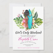 Bachelorette Bestemming Bikini Strand Bruidsfeest Kaart (Voorkant)