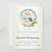 Bachelorette Bestemming Middellandse Zee Citrus Kaart (Voorkant)