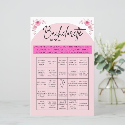 Bachelorette Bingo (Staand voorkant)