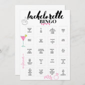 Bachelorette Bingo Hen Party Game Invitation Kaart (Voorkant / Achterkant)