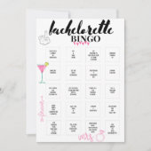 Bachelorette Bingo Hen Party Game Kaart (Voorkant)