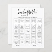 Bachelorette Bingo Party Game Kaart (Voorkant / Achterkant)