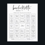 Bachelorette Bingo Party Game Kaart<br><div class="desc">De achtergrondkleur van de verandering of voegt grafiek toe om uw trouwthema aan te passen. Natuurlijk is het niet nodig dat je spelletjes speelt op het bachelorette, maar denk er eens over na: je gaat een groep van alle leeftijden hebben, en de meeste gasten hebben elkaar waarschijnlijk nooit ontmoet voor...</div>