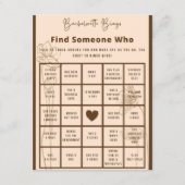 Bachelorette Bingo Party Spel Informatiekaartje (Voorkant)