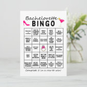 Bachelorette Bingo Programmakaart (Staand voorkant)