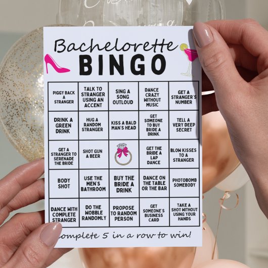 Bachelorette Bingo Programmakaart