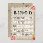Bachelorette Bingo Spel Kaarten (Voorkant / Achterkant)