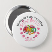 BACHELORETTE BINGO SQUAD Custom Western Coquette Ronde Button 4,0 Cm (Voorkant /achterkant)