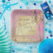 Bachelorette/Birthday Party - Roze Papieren Bordje (Feest)